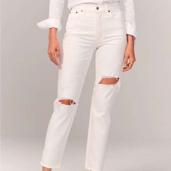 Abercrombie & Fitch High Rise Mom Jean - Picture 2 of 13